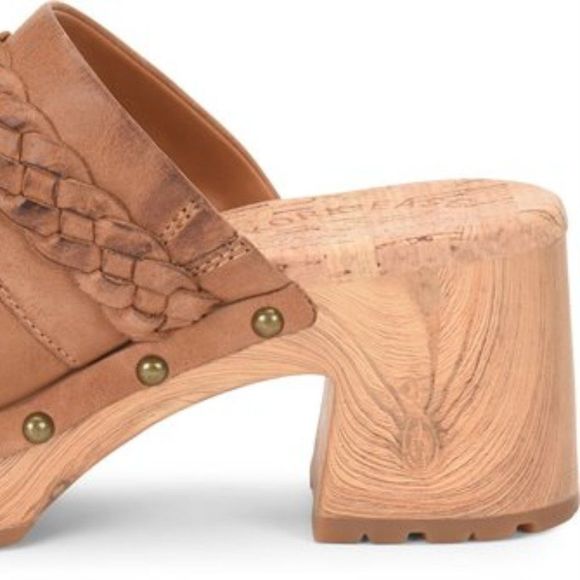 (1520) KORK-EASE Tilly Light Brown Terra Wedge Heel Clog Size 11 M - Picture 8 of 9